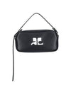 Reedition Baguette Leather Shoulder Bag Black - COURREGES - BALAAN 3