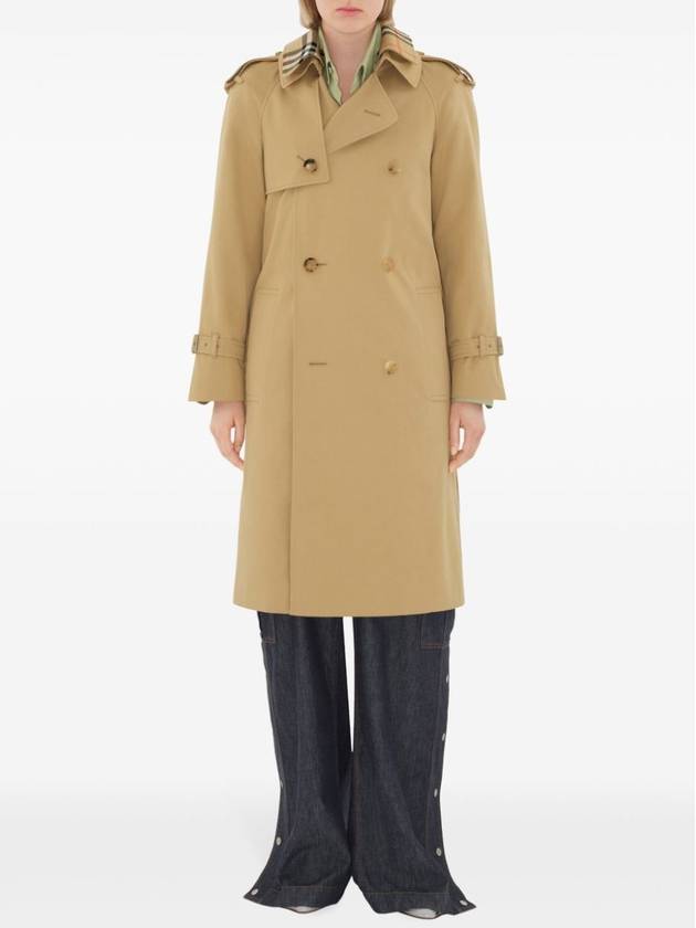 Notched Lapel Trench Coat Beige - BURBERRY - BALAAN 5