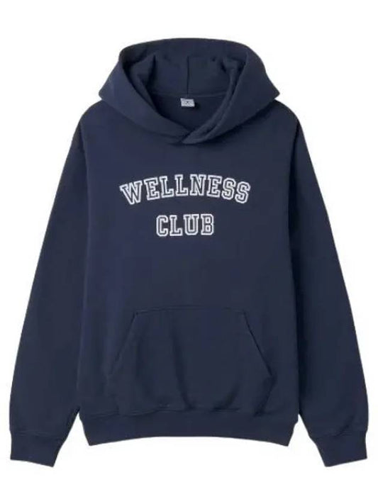 Wellness Club Hooded Navy T Shirt - SPORTY & RICH - BALAAN 1