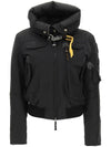 Women's GOBI Hooded Bomber Padded Jacket Black - PARAJUMPERS - BALAAN 1