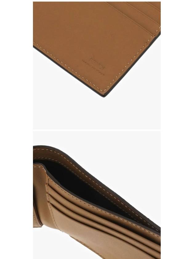 FF Logo Bifold Half Wallet Brown - FENDI - BALAAN 4