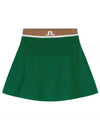 Women's Frida Knit A-Line Skirt Green - J.LINDEBERG - BALAAN 1