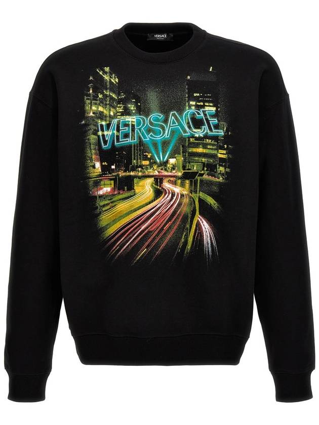 Long Sleeve T-Shirt 10125551A090452B510 Black - VERSACE - BALAAN 2