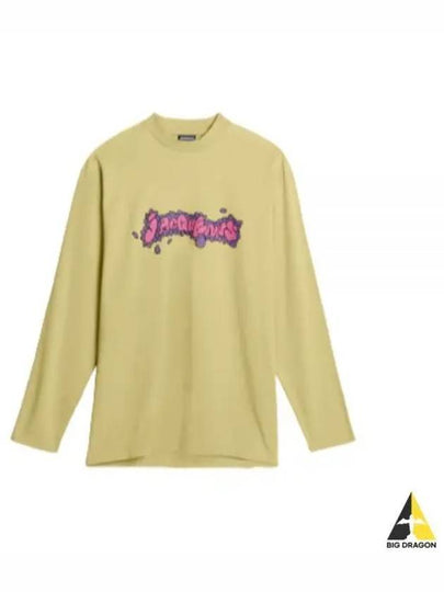 Desenho Manches Longues Daisy Logo Cotton Long Sleeve T-Shirt Green - JACQUEMUS - BALAAN 2