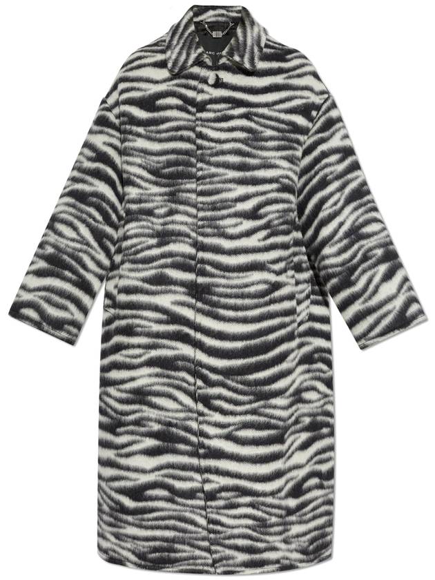 Marc Jacobs Coat With Animal Print, Women's, Grey - MARC JACOBS - BALAAN 1