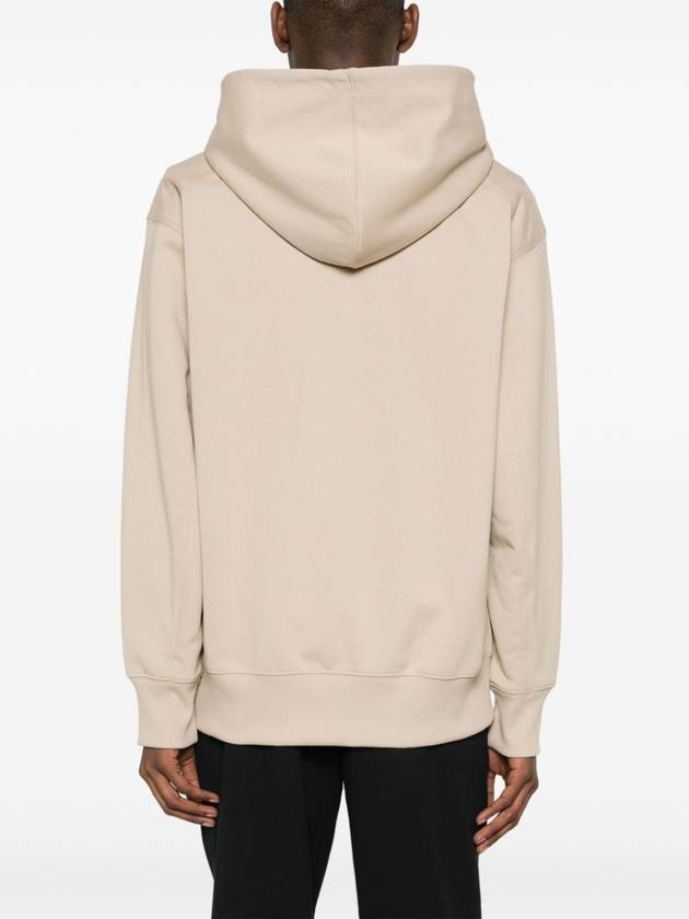 French Terry Zip Up Hoodie Clay Brown - Y-3 - BALAAN 5