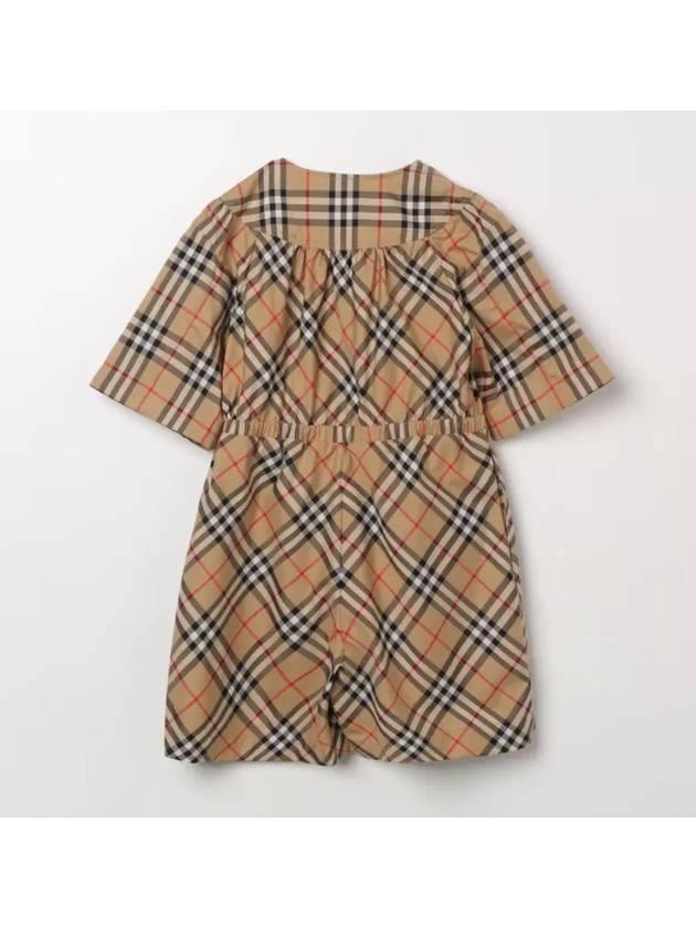 Kids Vintage Check Jumpsuit Beige - BURBERRY - BALAAN 3