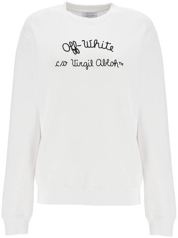 crewneck sweatshirt with - OFF WHITE - BALAAN 1