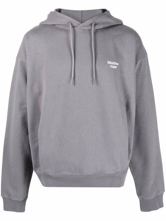 Men's Painted Color Lettering Hoodie Sweatshirt Gray MRSS22602FG GRAY STK - MARTINE ROSE - BALAAN 1