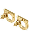 Gancini Earrings Gold - SALVATORE FERRAGAMO - BALAAN 4