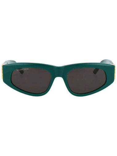 Eyewear Oval Acetate Sunglasses Green Gray - BALENCIAGA - BALAAN 1