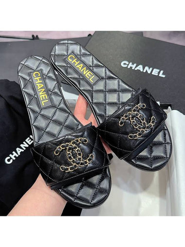 Women s CC Big Logo Embossed Slippers - CHANEL - BALAAN 1