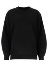 Women's Embossed Logo Sweatshirt Black - MONCLER - BALAAN 2