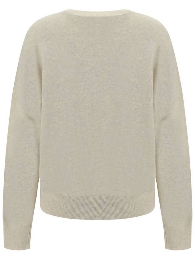 Marisans Logo Knit Top Light Grey - ISABEL MARANT - BALAAN 3