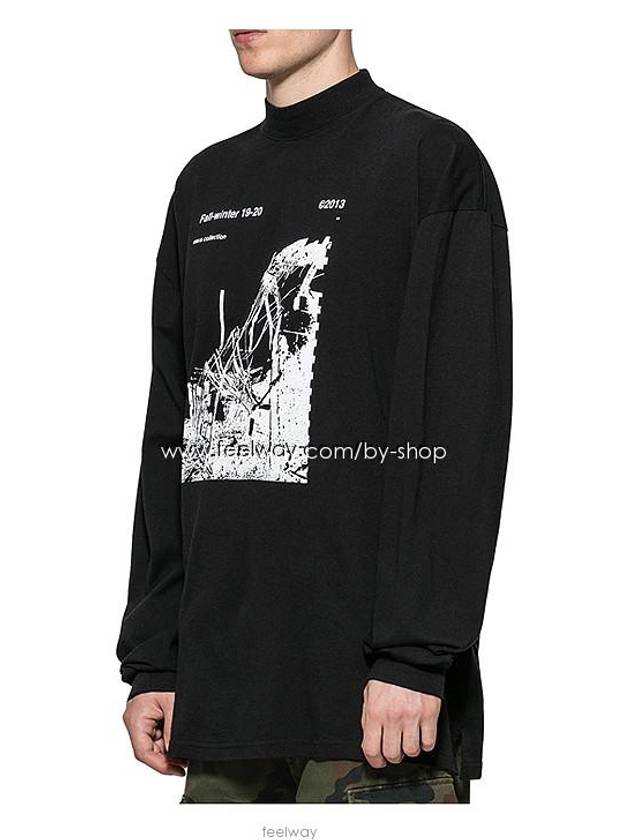 high neck long sleeve long sleeve t-shirt black - OFF WHITE - BALAAN 4