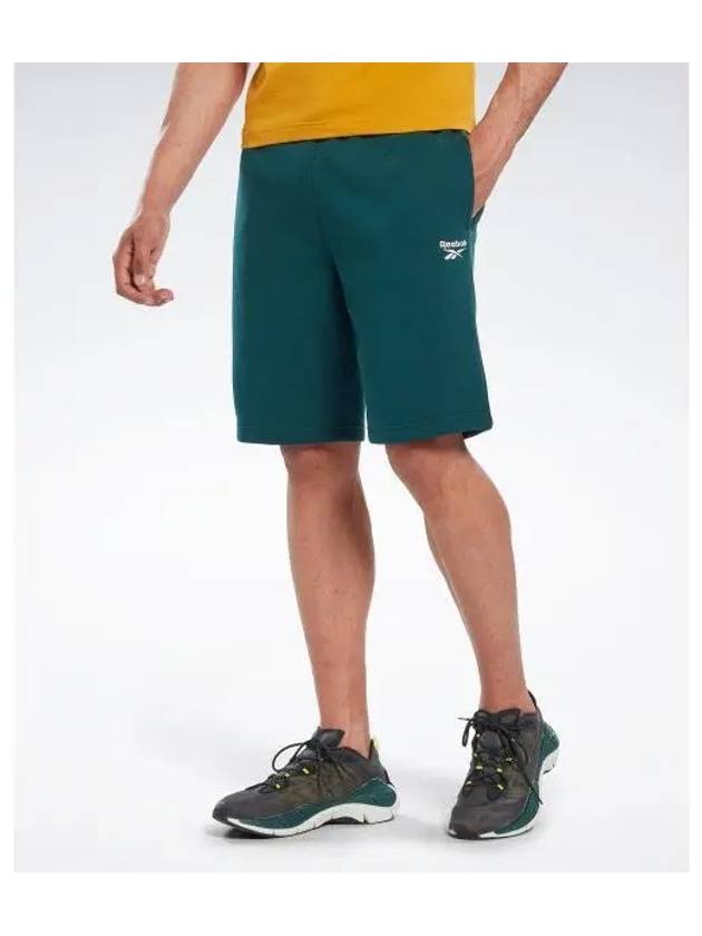 RI Left Leg Logo Shorts Green HM5349 - REEBOK - BALAAN 1