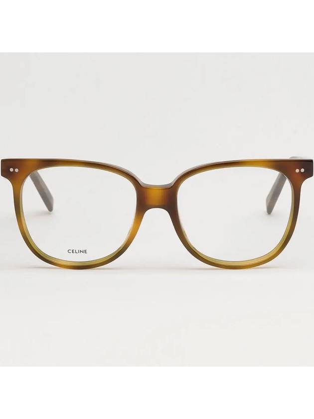 Glasses frame CL5010IN 053 horn rim leopard skin square overfit - CELINE - BALAAN 3