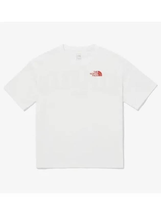 The North Face KIDS Explorer Short Sleeve Round Tee NT7UQ07T IVO - THE NORTH FACE - BALAAN 1