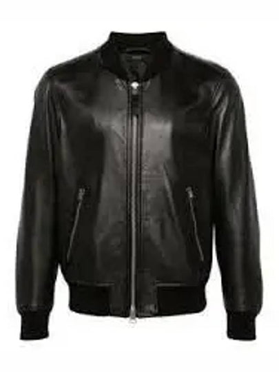 Leather Bomber Jacket Black - TOM FORD - BALAAN 2