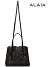 Mina 25 Wave Lux Calfskin Tote Bag Black - ALAIA - BALAAN 7