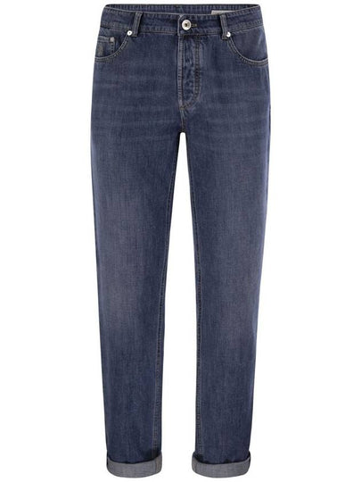 Mid-Rise Slim Jeans Blue - BRUNELLO CUCINELLI - BALAAN 2