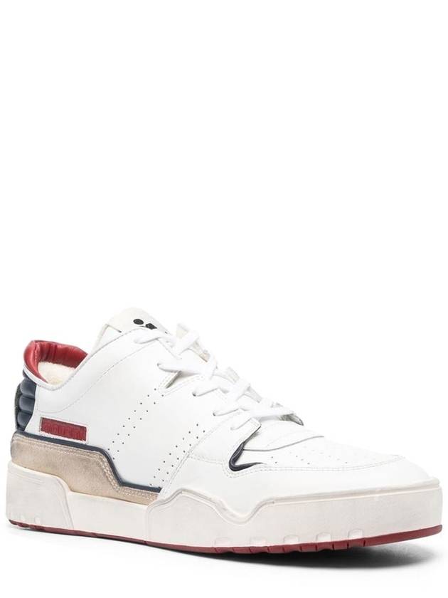 Emreeh Leather Low Top Sneakers Blue - ISABEL MARANT - BALAAN 5