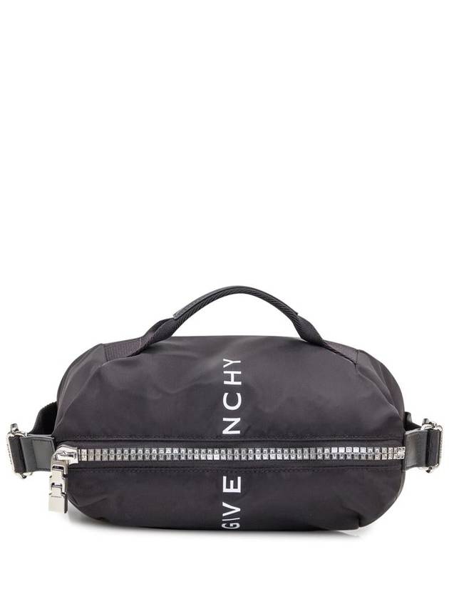 Logo G Zipper Nylon Belt Bag Black - GIVENCHY - BALAAN 2