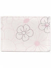 Floral leather card wallet MAW020L 07935 680 - THOM BROWNE - BALAAN 2