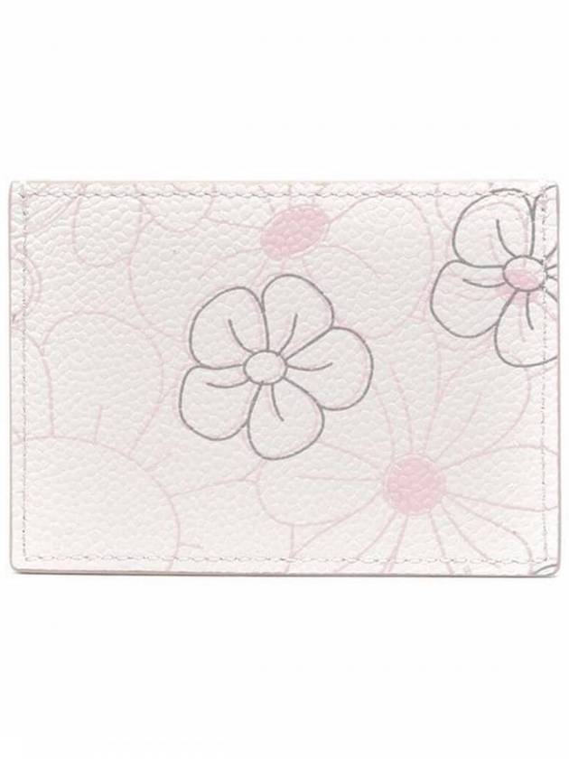 Floral leather card wallet MAW020L 07935 680 - THOM BROWNE - BALAAN 2