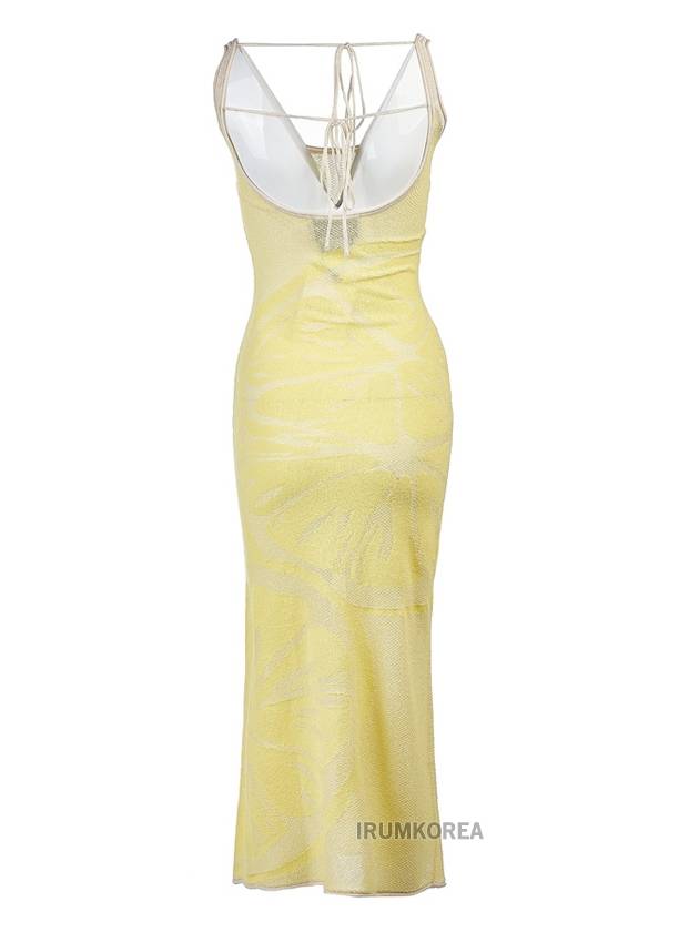 Women's Lemons On A Plate Sleeveless Long Dress Yellow - HOUSE OF SUNNY - BALAAN 4