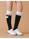 Drop color scheme knee socks BLACK - MONBIRDIE GOLF - BALAAN 3