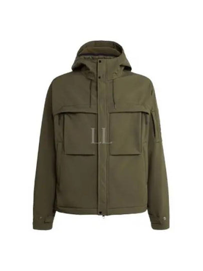 Men's Shell R Lens Wappen Hooded Jacket Green - CP COMPANY - BALAAN 2