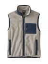 Men's Synchilla Fleece Vest Oatmeal Heather - PATAGONIA - BALAAN 2