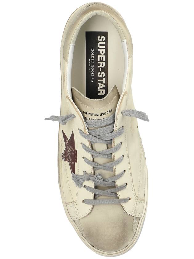 Golden Goose Sneakers Super-Star With List Printed Star Embroi, Women's, Cream - GOLDEN GOOSE - BALAAN 6