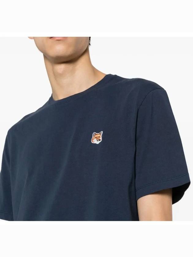 Fox Head Patch Classic Short Sleeve T-Shirt Ink Blue - MAISON KITSUNE - BALAAN 7