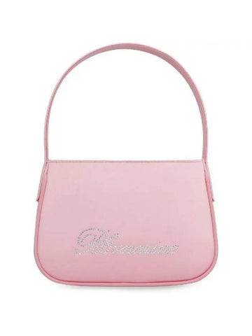 Blumarine Rhinestone Logo Satin Tote Bag P322W149A N0124 - BLUMARINE - BALAAN 1