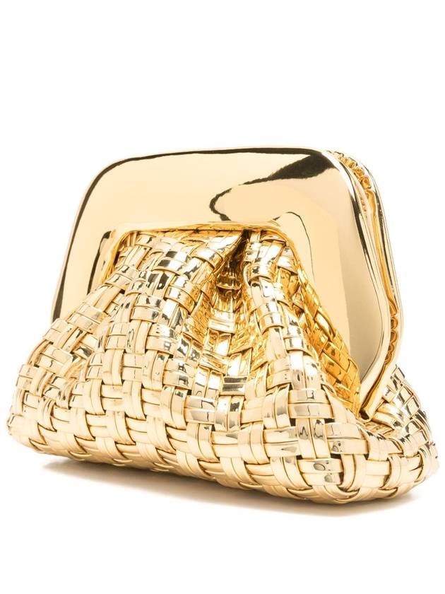 Gea weaved laminated clutch bag - THE MOIRE - BALAAN 3