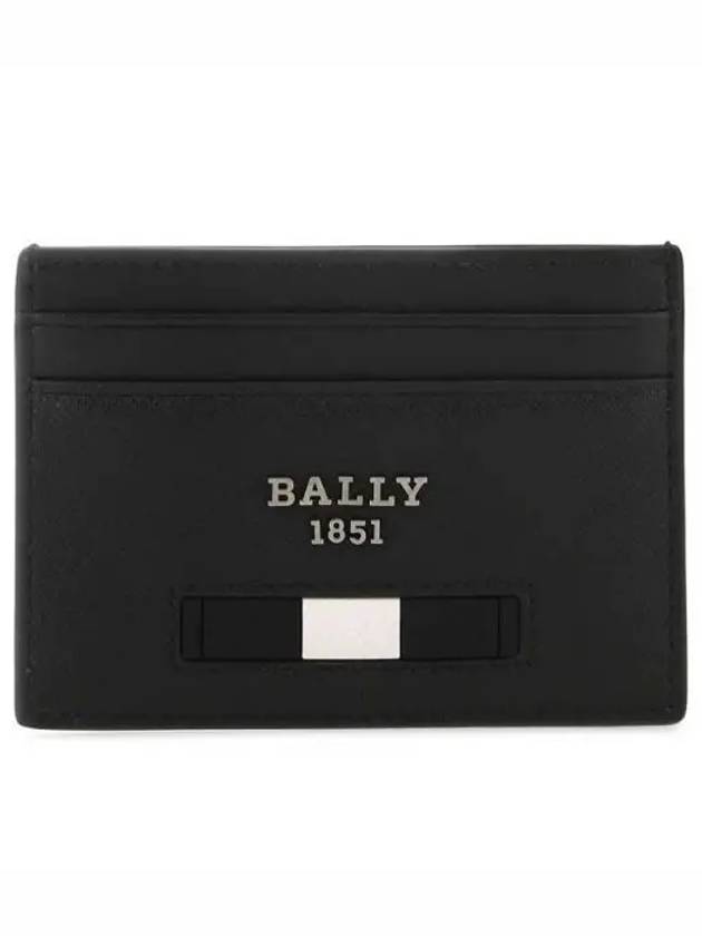 Metal Logo Card Wallet Black - BALLY - BALAAN 2