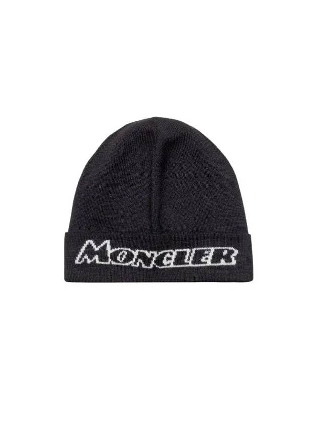 Logo Beanie Black - MONCLER - BALAAN 3