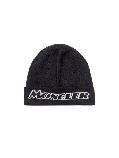 Logo Beanie Black - MONCLER - BALAAN 2