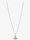 Carmella Bath Relief Pendant Necklace Platinum White - VIVIENNE WESTWOOD - BALAAN 3