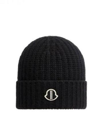 Rick Owens Moncler Logo Patch Beanie - RICK OWENS - BALAAN 1