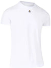 Embroided ORB Peru Short Sleeve T-Shirt White - VIVIENNE WESTWOOD - BALAAN 5