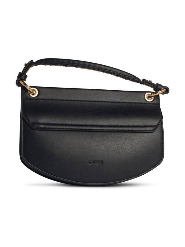 Ganni 'Apo-G' Black Leather Bag - GANNI - BALAAN 3