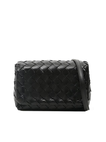 Mini Intrecciato Cross Bag Black - BOTTEGA VENETA - BALAAN 1