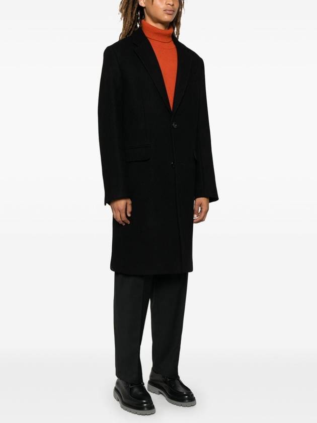 Wool Single Coat Black - AMI - BALAAN 3