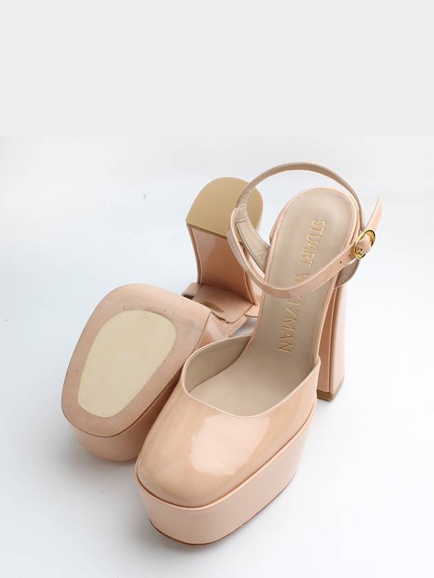 Beige patent platform shoes class 7 - STUART WEITZMAN - BALAAN 3