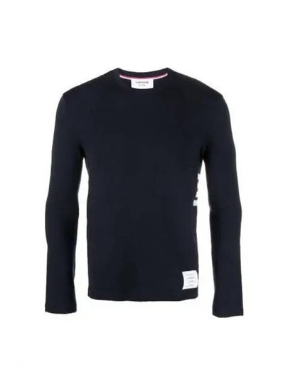 Wool Jersey 4-Bar Long Sleeve T-Shirt Navy - THOM BROWNE - BALAAN 2