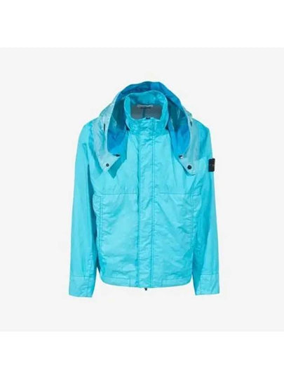 Membrana 3L TC Detachable Hooded Jacket Blue - STONE ISLAND - BALAAN 2