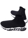 Speed Midsole Graffiti High Top Sneakers White Black - BALENCIAGA - BALAAN 7